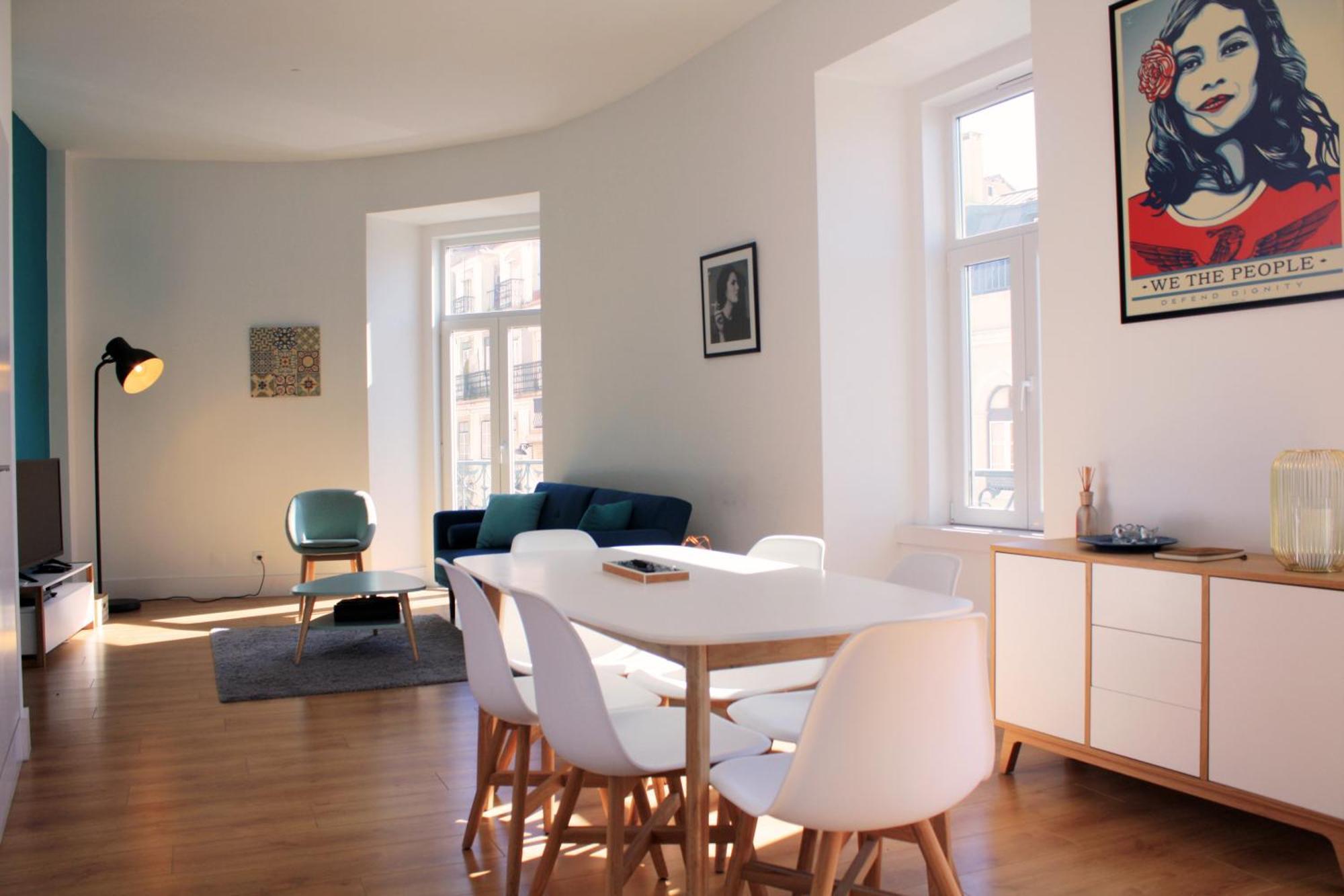 Sunny 3Bdr Apartment In Graca By Lovelystay Lisboa Eksteriør bilde