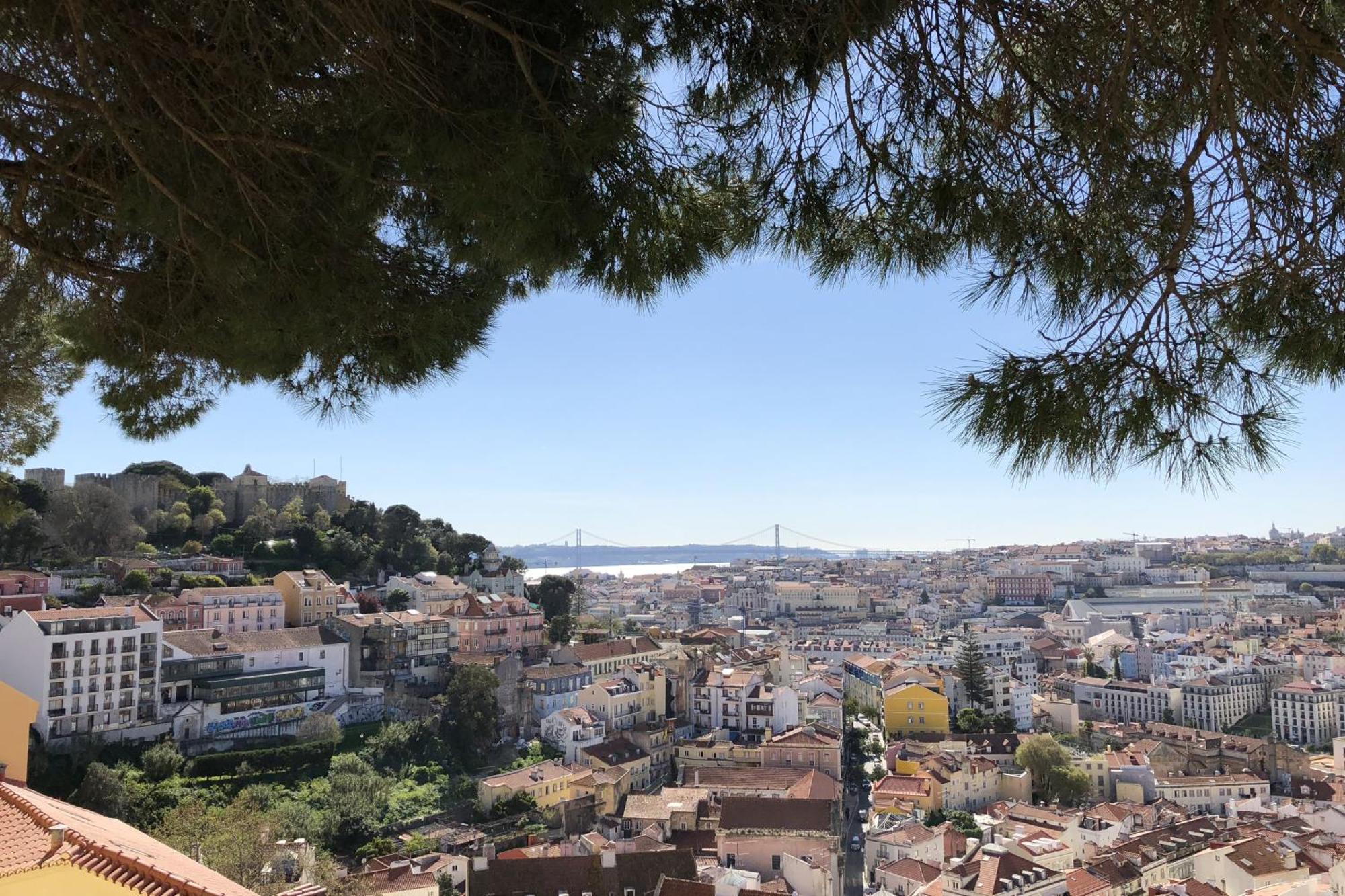 Sunny 3Bdr Apartment In Graca By Lovelystay Lisboa Eksteriør bilde