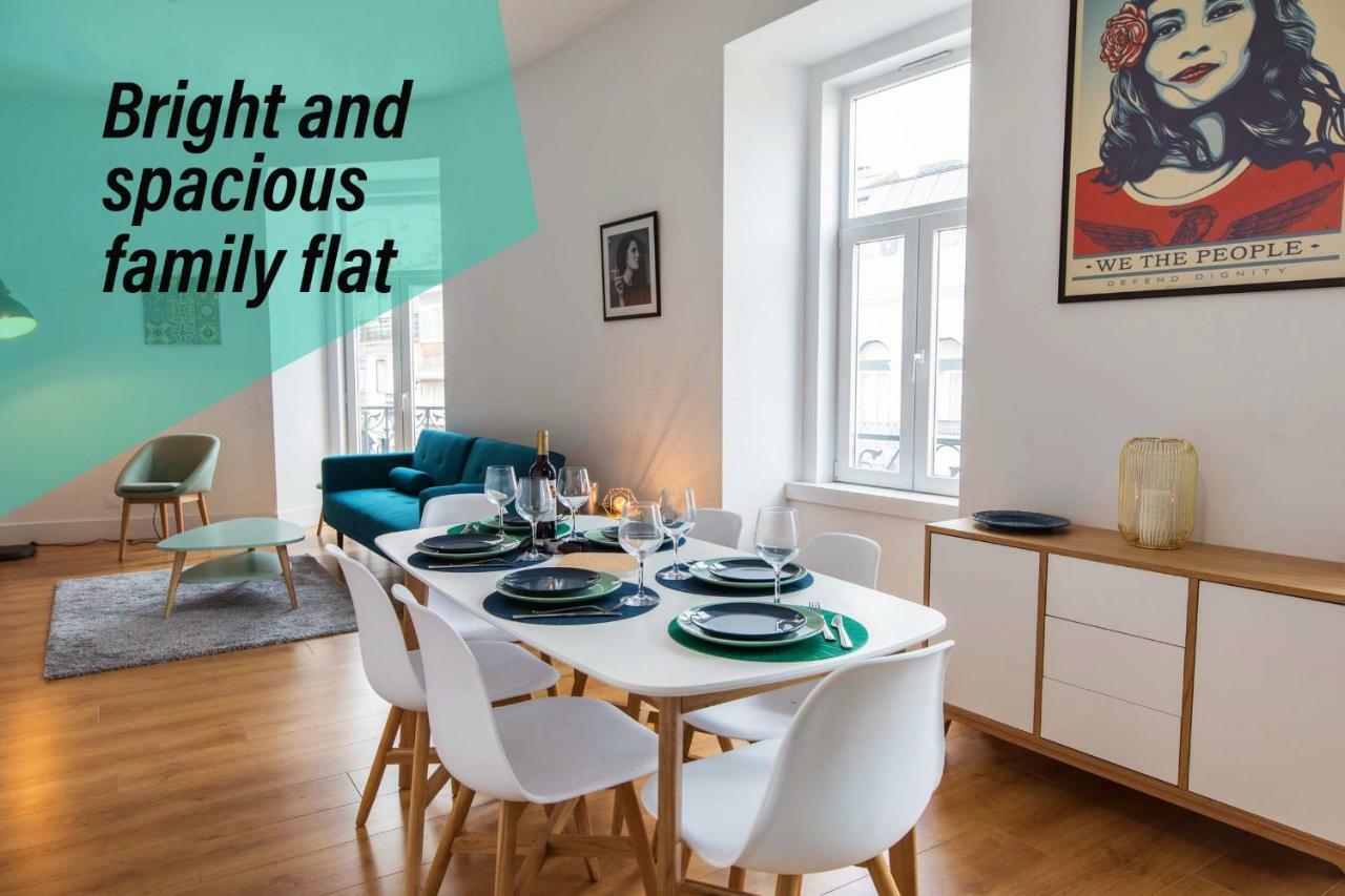 Sunny 3Bdr Apartment In Graca By Lovelystay Lisboa Eksteriør bilde